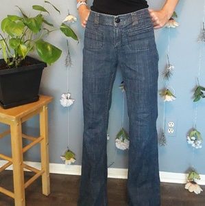 High waisted boot cut Jean's